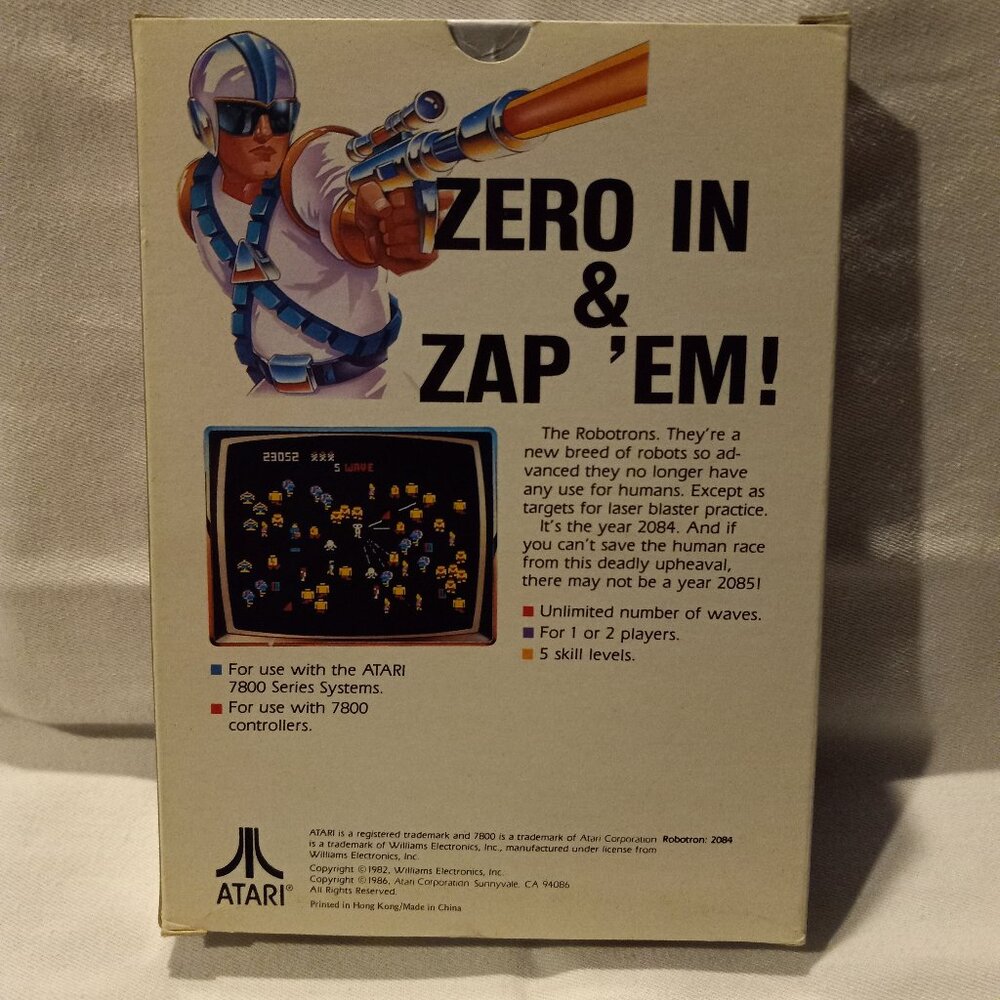 ROBOTRON: 2084 CIB - ATARI 7800 UN-Tested - Picture 2 of 6